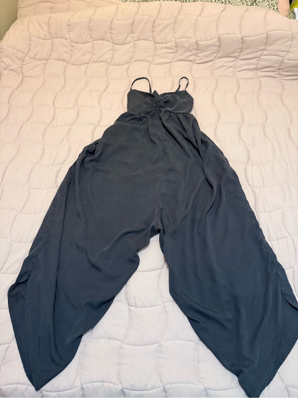 Patagonia Black Spaghetti-Strap Harem Jumpsuit - Picture 3 of 9